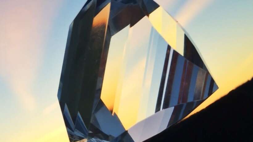 Diamond against a sunset sky: Exploring Consciousness.
