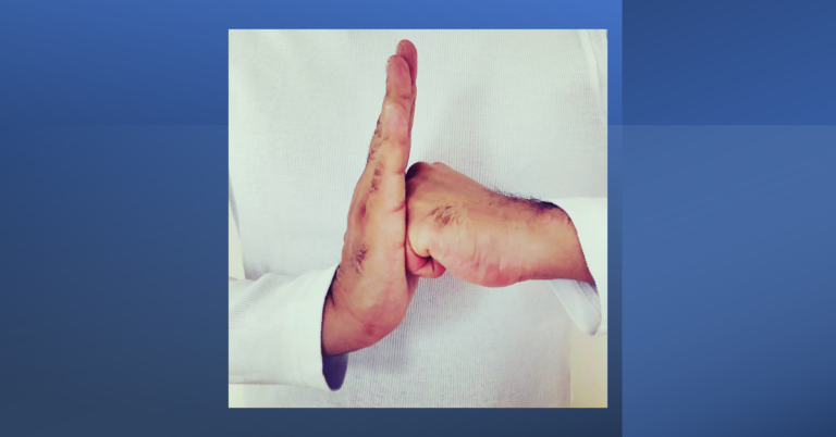 Karate fist bump demonstrating respect and solidarity