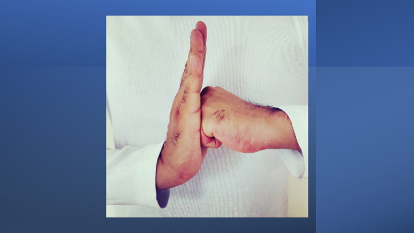 Karate fist bump demonstrating respect and solidarity