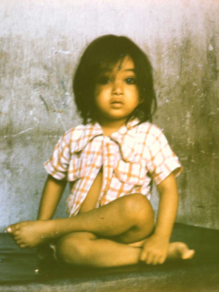 Vikas Pandey in his earliest recorded lotus pose. Aged approximately 18 months in India